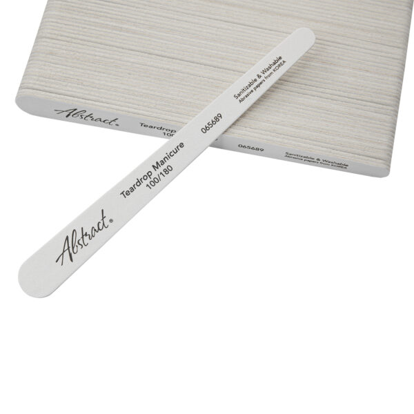 100/180 grit (100pk) TEARDROP MANICURE File, Abstract | 103462