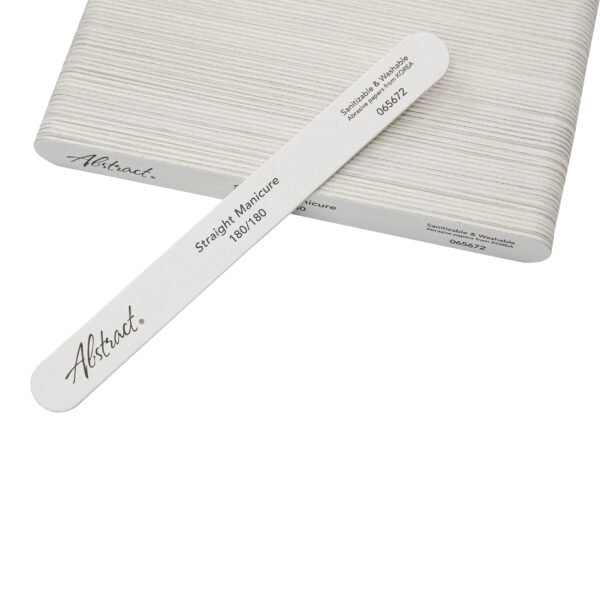 180 grit (100pk) STRAIGHT MANICURE File, Abstract | 103547