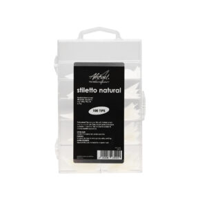 Stiletto NATURAL Tips (100pcs/box), Abstract | 235519