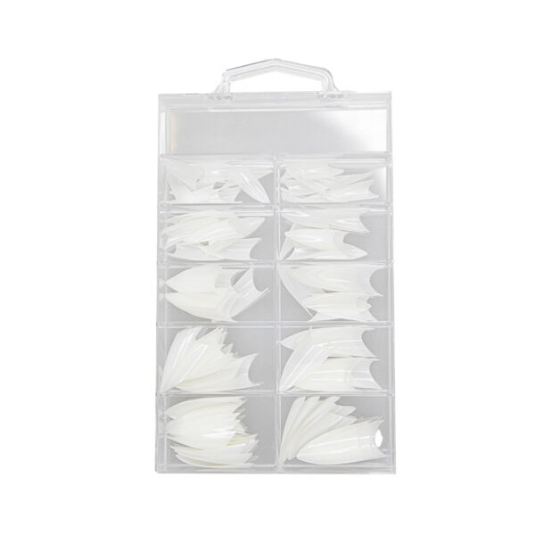 Stiletto NATURAL Tips (100pcs/box), Abstract | 235519