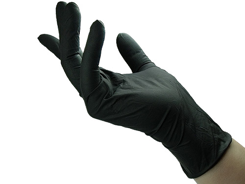 Black Gloves Nitrile Small (100st.) - H055